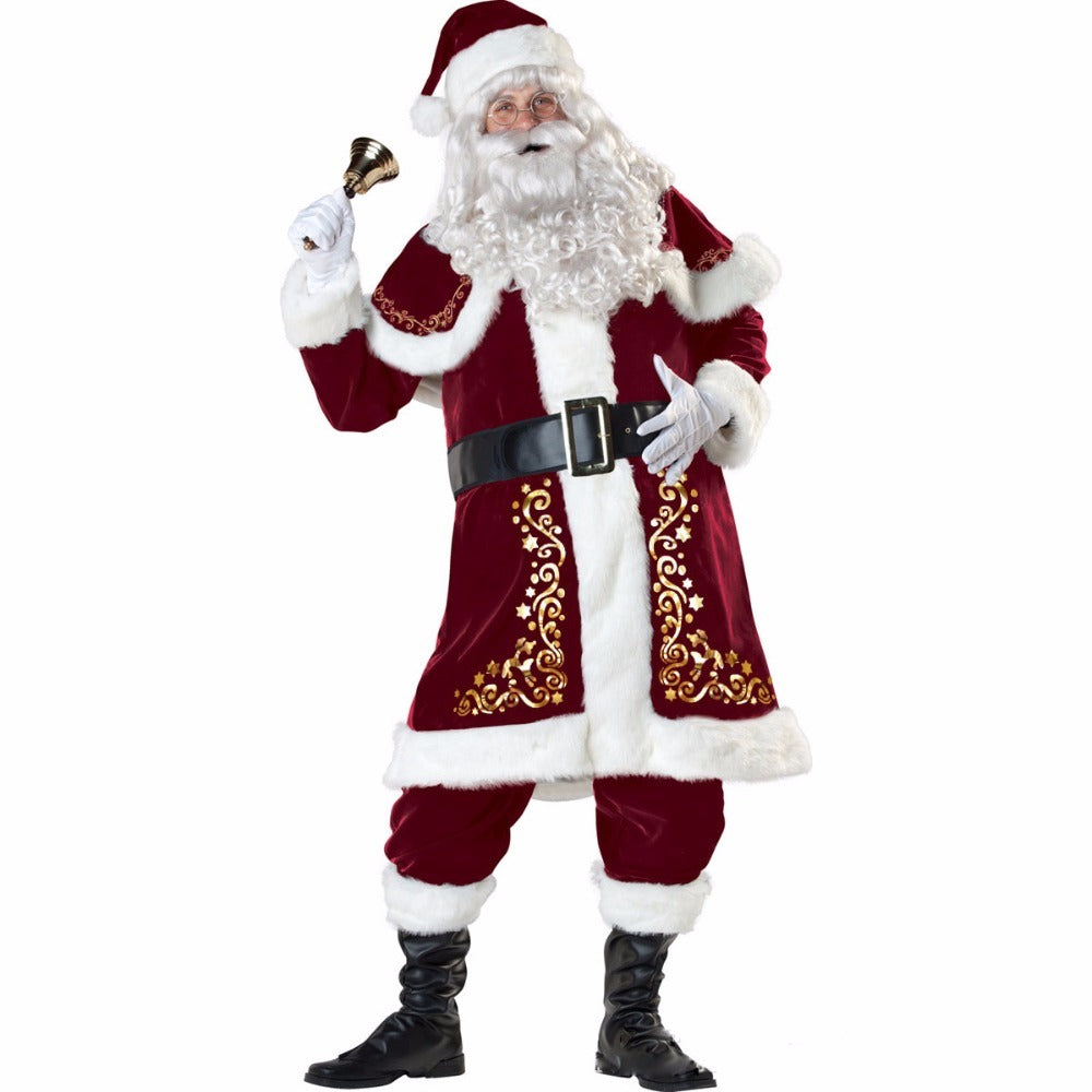 Christmas Queen Princess Dress Costume Santa Claus dress Costume - KuzuSHOP
