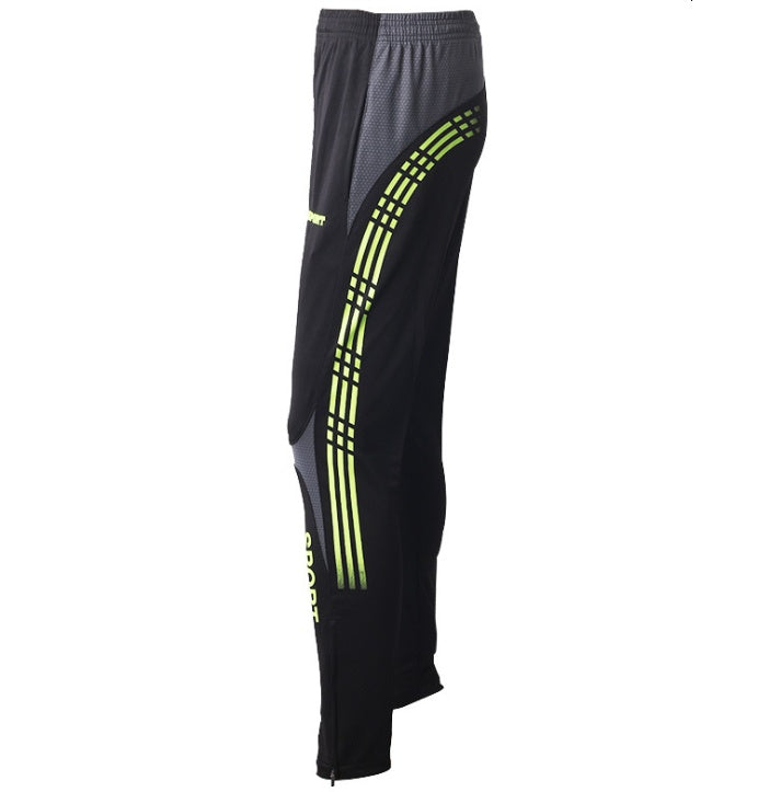 Man straight tube pants leisure pants thin outdoor fitness running FOOTBALL PANTS fast dry casual clothing wholesale - KuzuSHOP