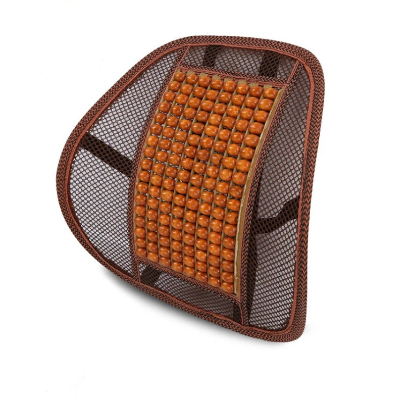 Car home dual-use breathable lumbar wooden beads lumbar car lumbar pillow olive wood summer car interior factory direct 04