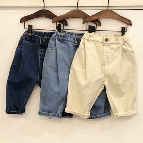 Children's ins versatile jeans - KuzuSHOP
