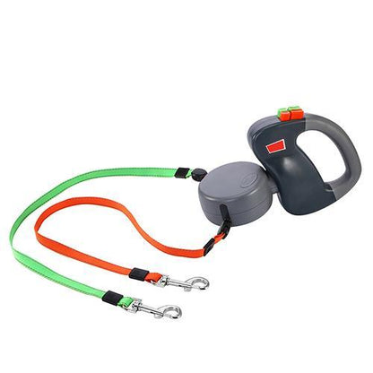 Retractable Dual Pet Dog Walking Leash - KuzuSHOP