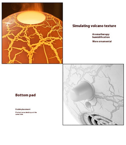 Creative Planet Colorful Atmosphere Lamp USB Humidifier 200ML Water Tank Can Add Essential Oil Household Mini Aroma Diffuser - KuzuSHOP