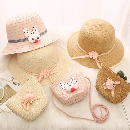 Summer sun protection cute princess sun hat girl - KuzuSHOP