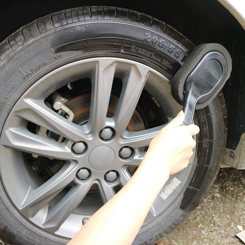 Car tire waxing long handle sponge brush - KuzuSHOP