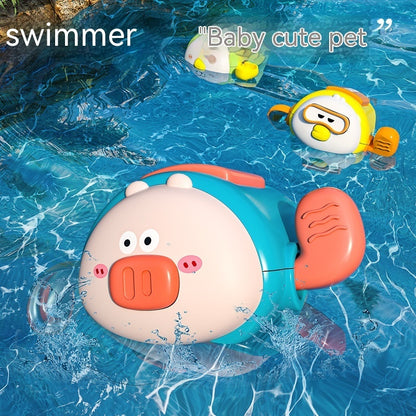 Children's Bath Toys Cartoon Clockwork Bath Water Toys - KuzuSHOP
