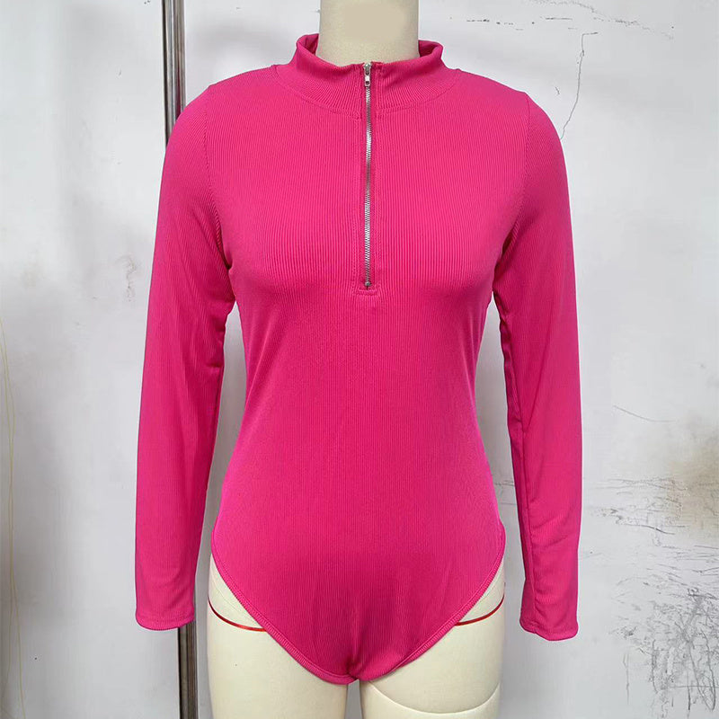 Fashion Long Sleeve Jumpsuit Seamless Slimming Shapewear For Women Romper - KuzuSHOP