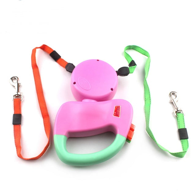 Retractable Dual Pet Dog Walking Leash - KuzuSHOP