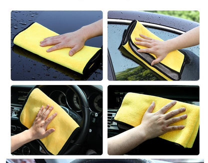 Car wash towel cleaning cloth special towel not lint car glass absorbent rag non-deer skin towel thickening without leaving marks - KuzuSHOP