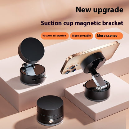 Vacuum Magnetic Suction Cup Mobile Phone Holder – Double-Sided Swivel Stand for Universal Use, Adjustable and Secure
