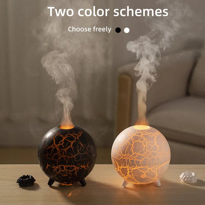 Creative Planet Colorful Atmosphere Lamp USB Humidifier 200ML Water Tank Can Add Essential Oil Household Mini Aroma Diffuser - KuzuSHOP