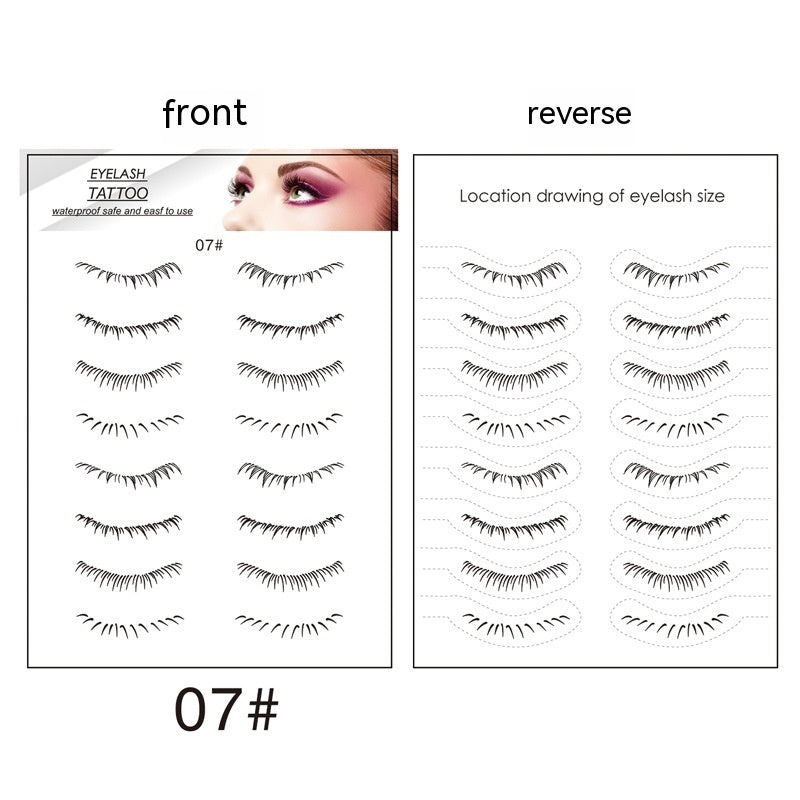 Lower Eyelashes Tattoo Sticker Disposable Waterproof