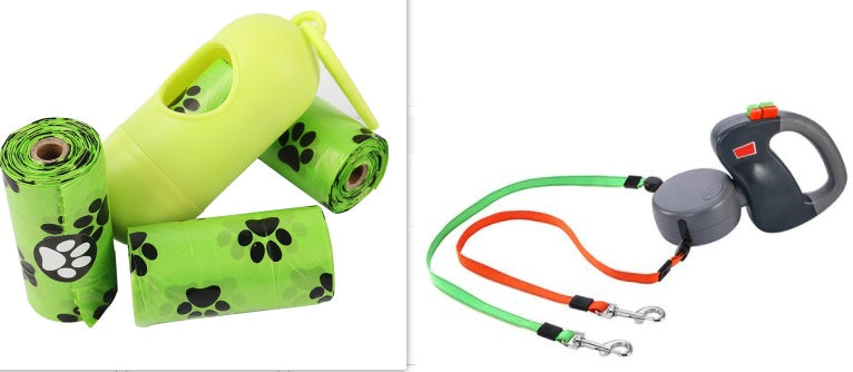 Retractable Dual Pet Dog Walking Leash - KuzuSHOP