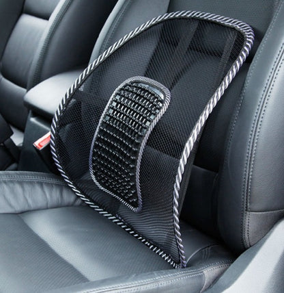 Top Quality Black Mesh Lumbar Brace Support Home Office Car Seat Chair Cushion - KuzuSHOP