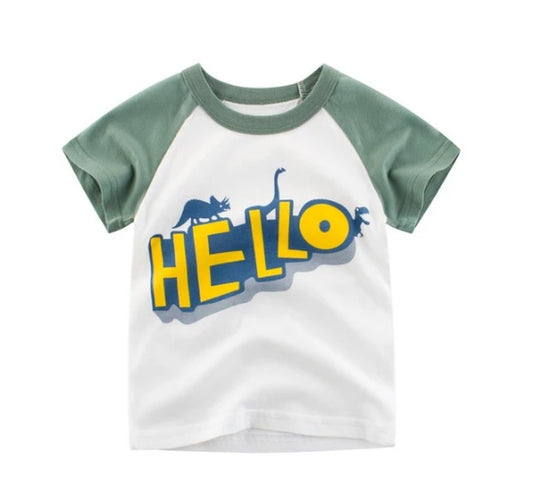 Children's Wear Summer New Korean Children's Boys Cotton T-shirt Men's Treasure In Children's Short Sleeves - KuzuSHOP