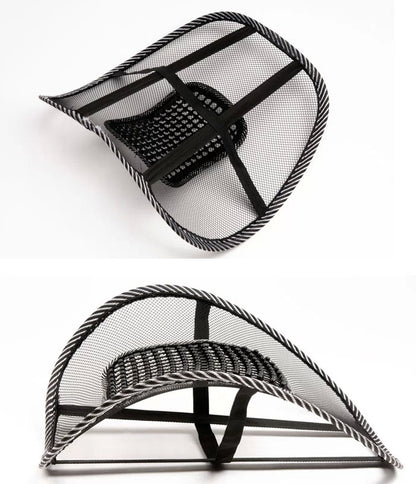 Top Quality Black Mesh Lumbar Brace Support Home Office Car Seat Chair Cushion - KuzuSHOP