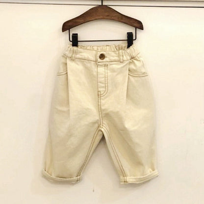 Children's ins versatile jeans - KuzuSHOP