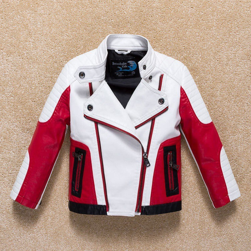 Boy's Thickened Leather Jacket Is Handsome - KuzuSHOP