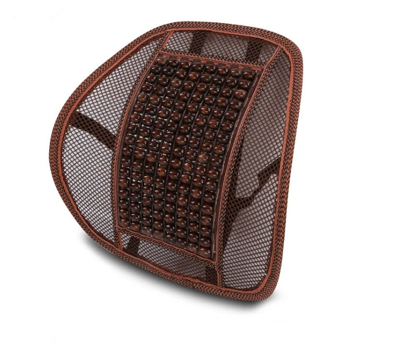 Car home dual-use breathable lumbar wooden beads lumbar car lumbar pillow olive wood summer car interior factory direct 04