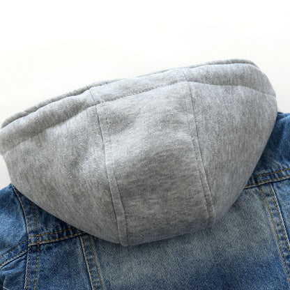Boys And Children Washed Soft Denim Jacket - KuzuSHOP
