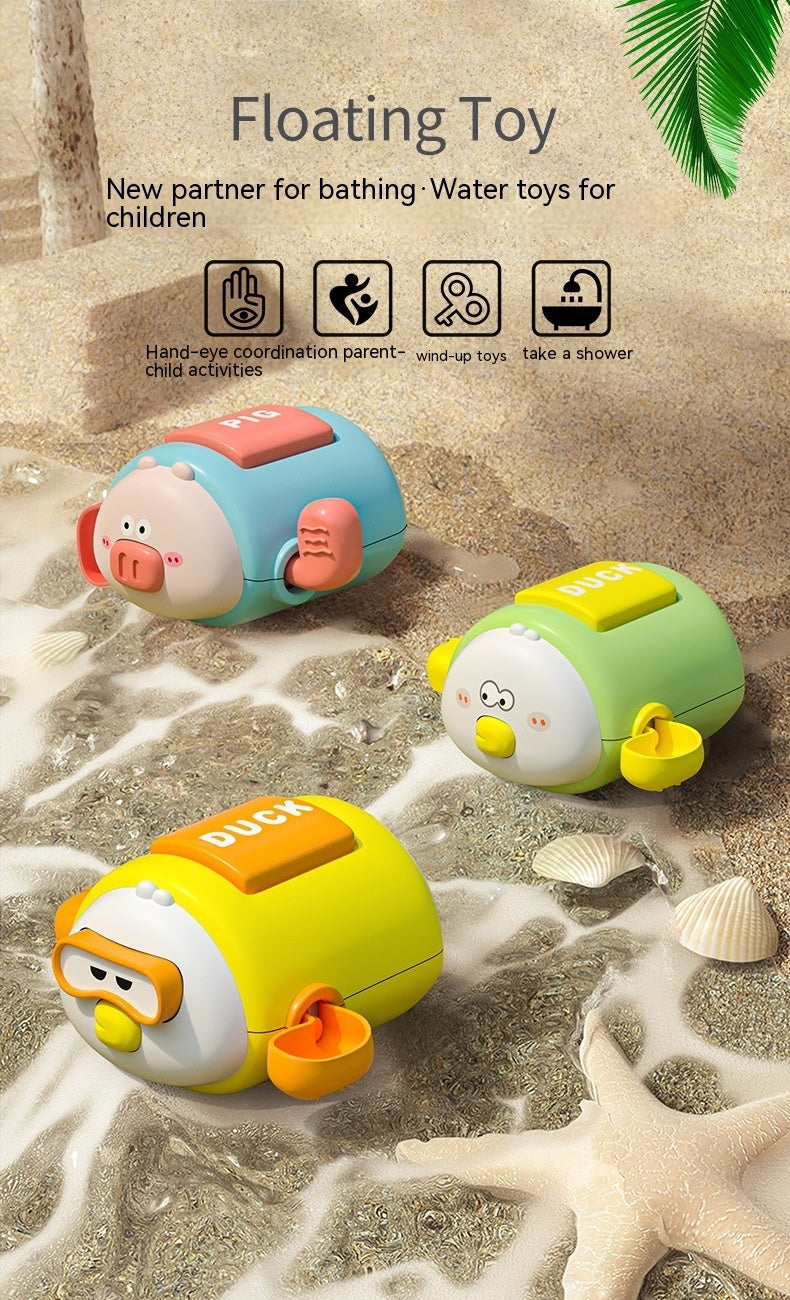 Children's Bath Toys Cartoon Clockwork Bath Water Toys - KuzuSHOP