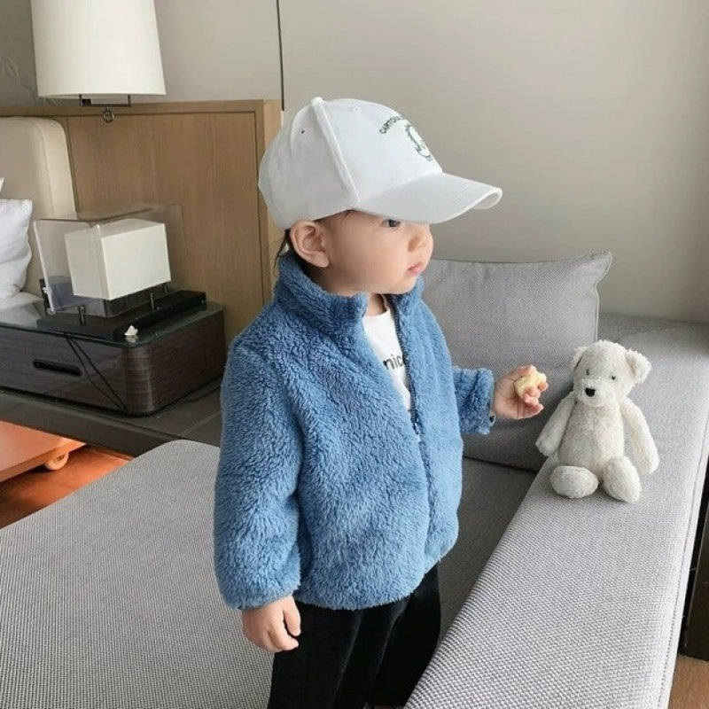Girls' Jackets, Autumn And Winter New Children's Clothing, Children's Plush Outerwear - KuzuSHOP