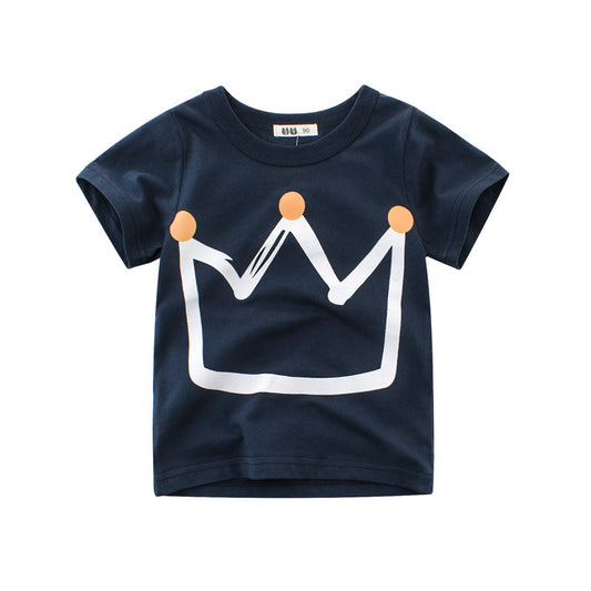 Summer New Boys' Short Sleeve T-shirt Children's T-shirt - KuzuSHOP