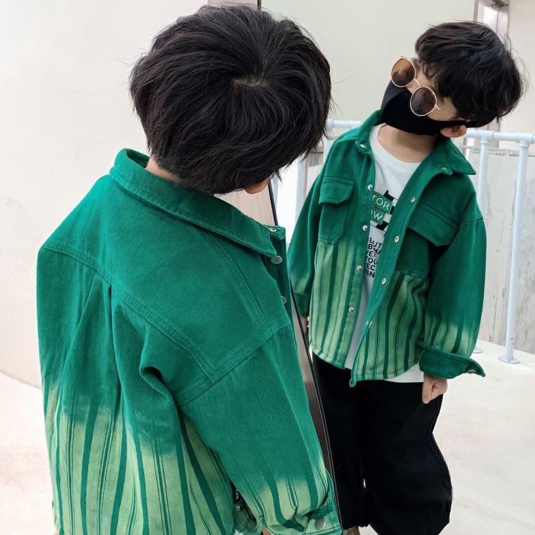 Fashionable And Personalized Boy's Spring Denim Jacket - KuzuSHOP