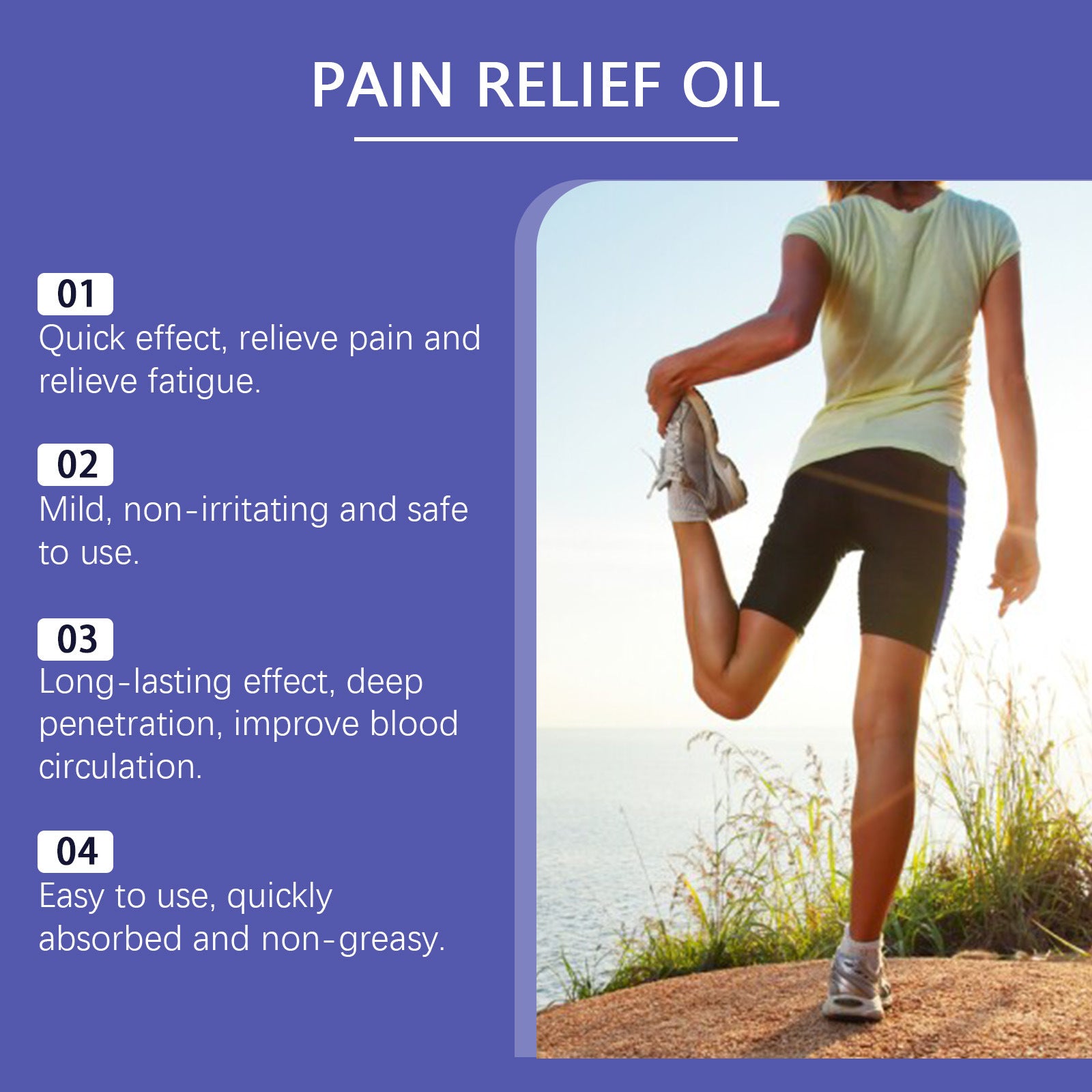 Body Massage Oil Back Neck Shoulder Relief Moisturizing - KuzuSHOP