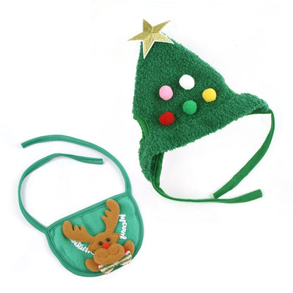 Pet Hat Christmas Tree Shape - KuzuSHOP