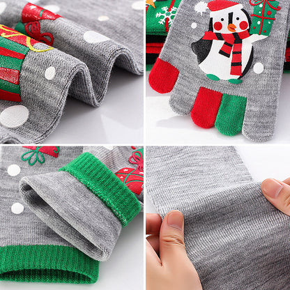Cute Christmas Five-finger Socks Winter Elastic Sweat-absorbent Split-toe Socks For Women - KuzuSHOP