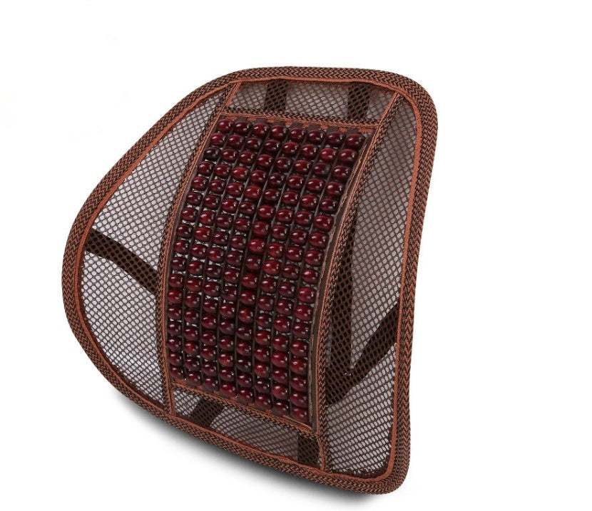 Car home dual-use breathable lumbar wooden beads lumbar car lumbar pillow olive wood summer car interior factory direct 04