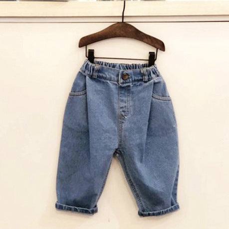 Children's ins versatile jeans - KuzuSHOP
