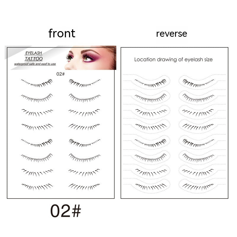 Lower Eyelashes Tattoo Sticker Disposable Waterproof