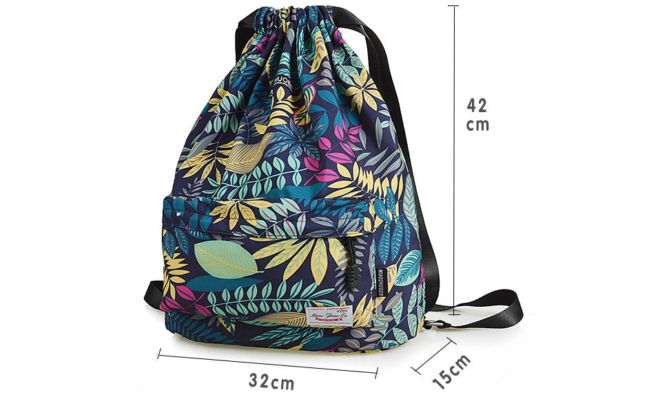 Drawstring bag travel backpack men and women waterproof - KuzuSHOP