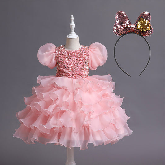 Kids Tutu Birthday Princess Party Dress - KuzuSHOP