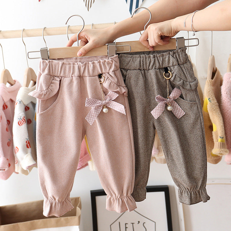 Baby Trousers, Children's Casual Pants, Spring And Autumn Children's Bloomers