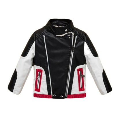 Boy's Thickened Leather Jacket Is Handsome - KuzuSHOP