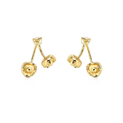 Women's Fashion Silver Plated Dual-wear Earrings
