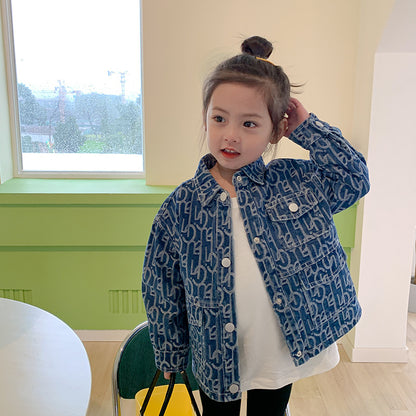 Girls' Jackets, Children's Clothing, Girls' Baby Denim Jackets - KuzuSHOP
