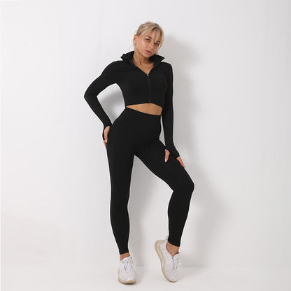 3PCS Yoga Set Seamless Sport Set Women Gym Clothing Leggings Women Crop Top Sports Bra Women Fitness Gym Set Womens Outfits Tracksuit - KuzuSHOP