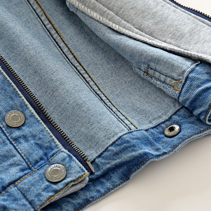 Boys And Children Washed Soft Denim Jacket - KuzuSHOP