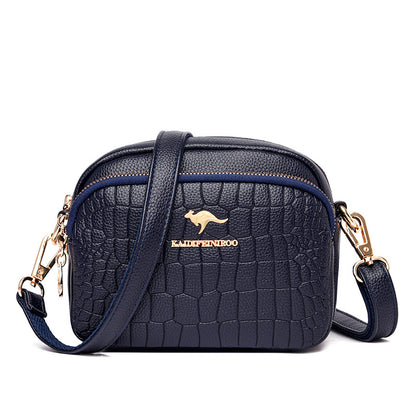 Bag women's bag new 2021 Messenger shoulder bag women's fashion crocodile pattern small bag small square bag Europe and America