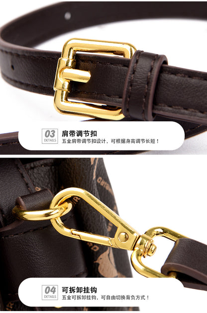 Bag women's bag new 2024 Messenger bag women's shoulder bag women's fashion printing women's handbag women's one piece delivery