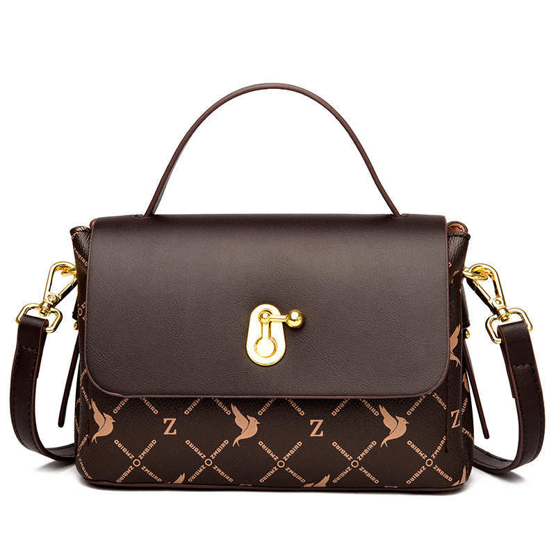 Bag women's bag new 2024 Messenger bag women's shoulder bag women's fashion printing women's handbag women's one piece delivery