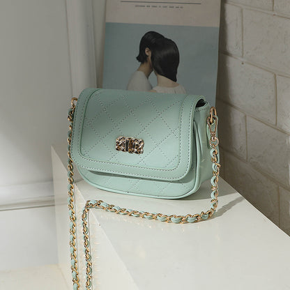 Wholesale new fashion women's bag 2024 small bag women's fashion shoulder bag Korean version Lingge ladies bag messenger bag