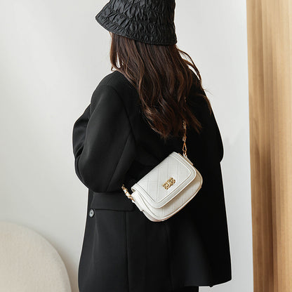 Wholesale new fashion women's bag 2024 small bag women's fashion shoulder bag Korean version Lingge ladies bag messenger bag