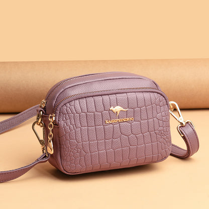 Bag women's bag new 2021 Messenger shoulder bag women's fashion crocodile pattern small bag small square bag Europe and America