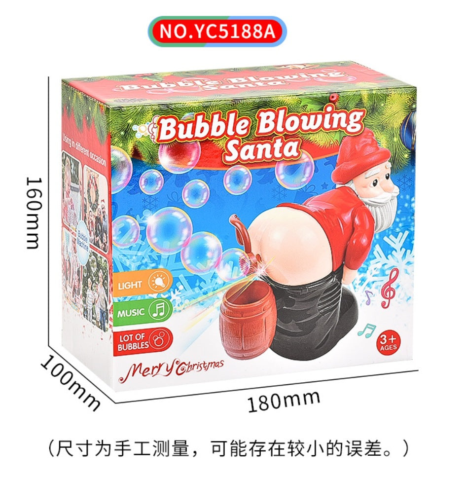 Bubble Blowing Santa, Electric Santa Claus Bubbles Machine, ,Music Light Entertainment ,Christmas Gifts, Christmas Decorations - KuzuSHOP