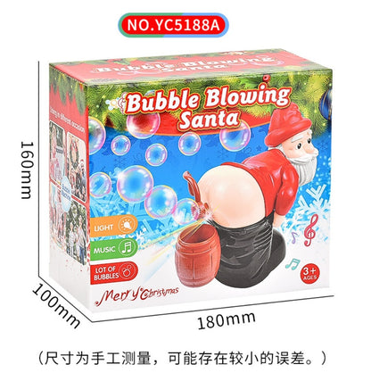Bubble Blowing Santa, Electric Santa Claus Bubbles Machine, ,Music Light Entertainment ,Christmas Gifts, Christmas Decorations - KuzuSHOP