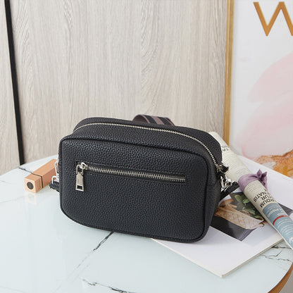 Cross-border foreign trade hot-selling women's bag 2023 spring and summer new small square bag wide shoulder strap single shoulder diagonal bag wholesale distribution